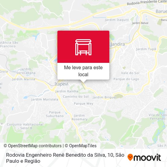 Rodovia Engenheiro Renê Benedito da Silva, 10 mapa