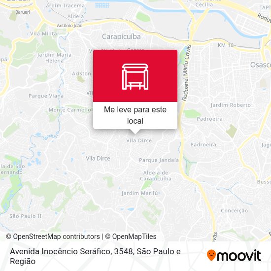 Avenida Inocêncio Seráfico, 3548 mapa