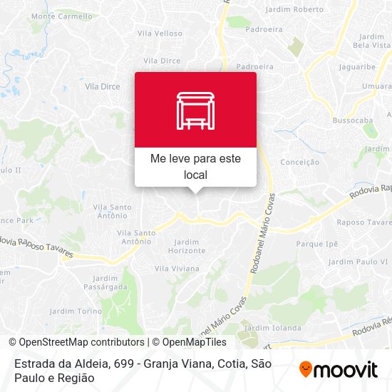Estrada da Aldeia, 699 - Granja Viana, Cotia mapa