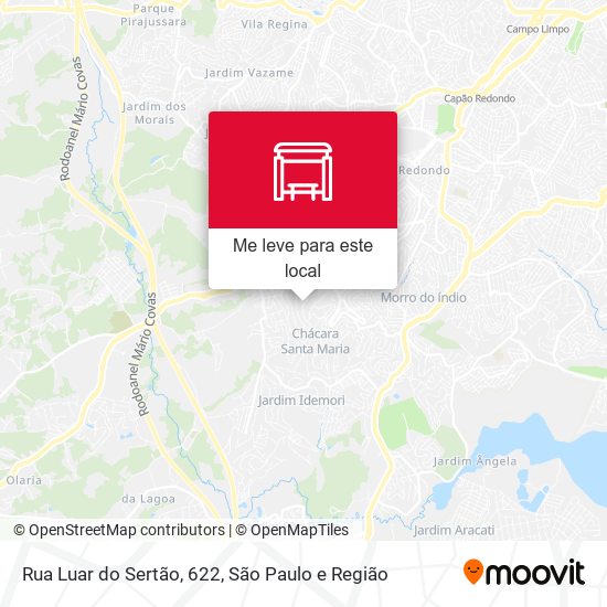 Rua Luar do Sertão, 622 mapa