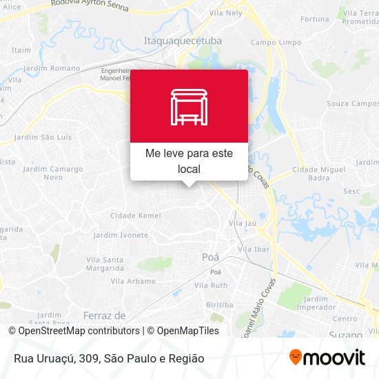 Rua Uruaçú, 309 mapa