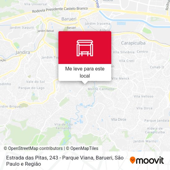 Estrada das Pitas, 243 - Parque Viana, Barueri mapa