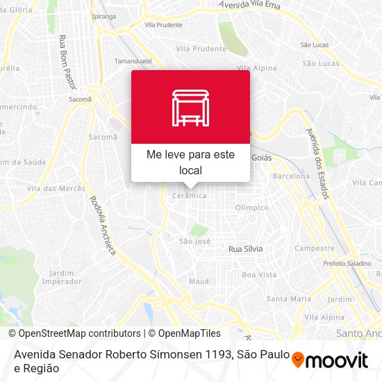 Avenida Senador Roberto Símonsen 1193 mapa