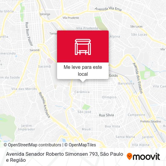 Avenida Senador Roberto Símonsen 793 mapa