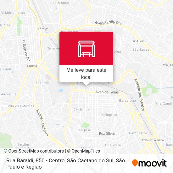 Rua Baraldi, 850 - Centro, São Caetano do Sul mapa