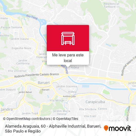 Alameda Araguaia, 60 - Alphaville Industrial, Barueri mapa