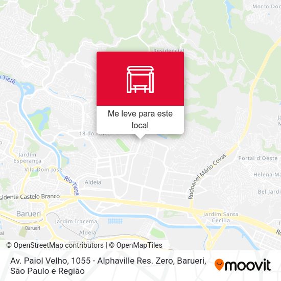 Av. Paiol Velho, 1055 - Alphaville Res. Zero, Barueri mapa