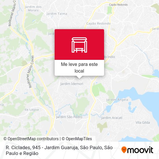 R. Ciclades, 945 - Jardim Guaruja, São Paulo mapa