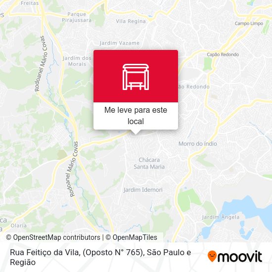 Rua Feitiço da Vila, (Oposto N° 765) mapa