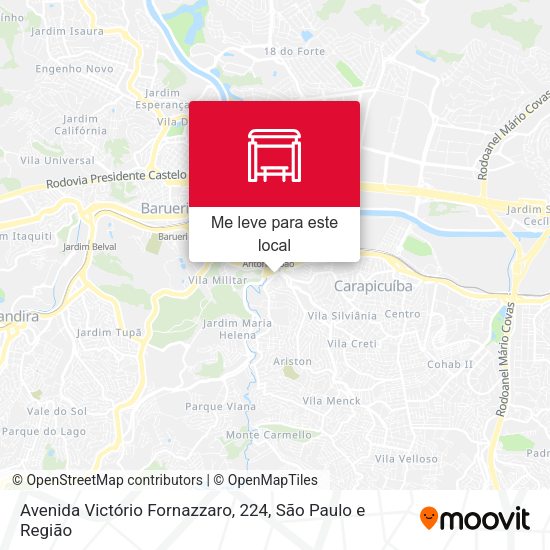 Avenida Victório Fornazzaro, 224 mapa