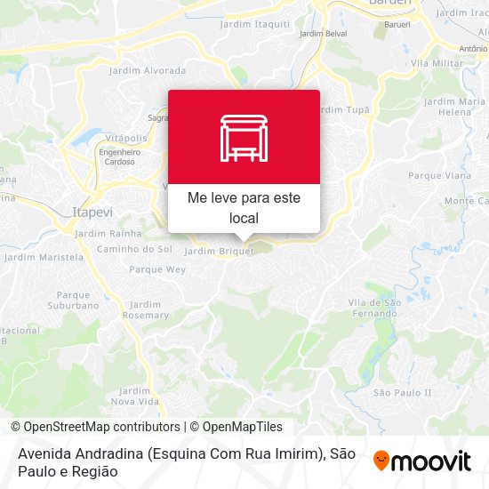 Avenida Andradina (Esquina Com Rua Imirim) mapa