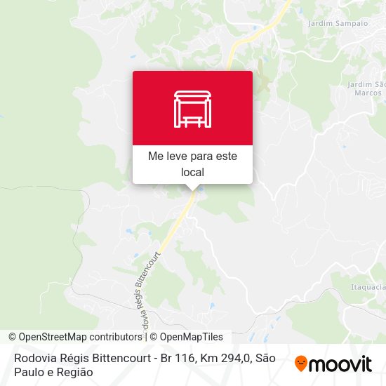 Rodovia Régis Bittencourt - Br 116, Km 294,0 mapa
