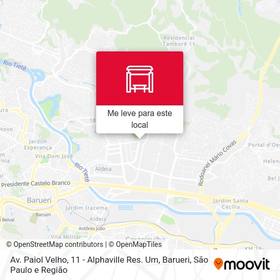 Av. Paiol Velho, 11 - Alphaville Res. Um, Barueri mapa