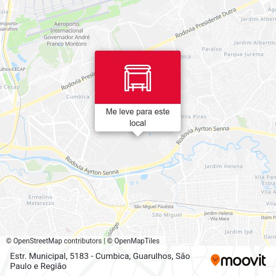 Estr. Municipal, 5183 - Cumbica, Guarulhos mapa