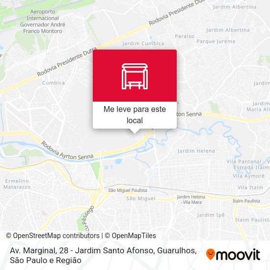 Av. Marginal, 28 - Jardim Santo Afonso, Guarulhos mapa