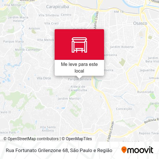 Rua Fortunato Grilenzone 68 mapa
