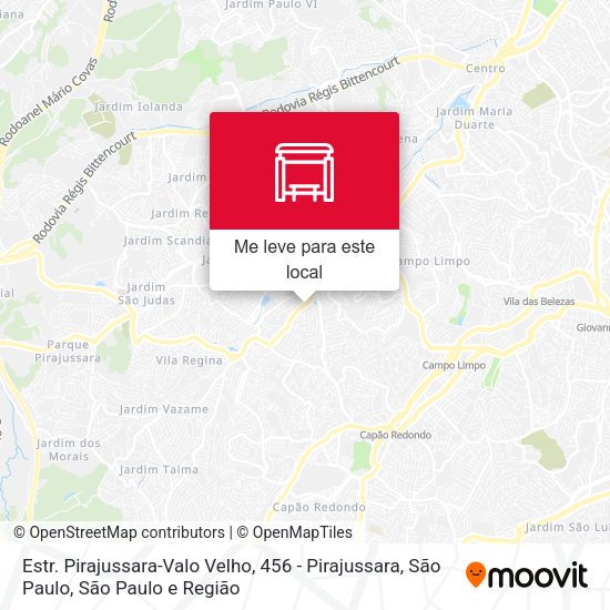 Estr. Pirajussara-Valo Velho, 456 - Pirajussara, São Paulo mapa