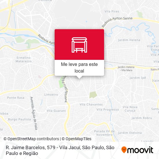 R. Jaime Barcelos, 579 - Vila Jacuí, São Paulo mapa