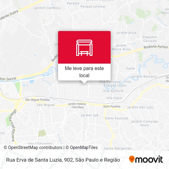 Rua Erva de Santa Luzia, 902 mapa