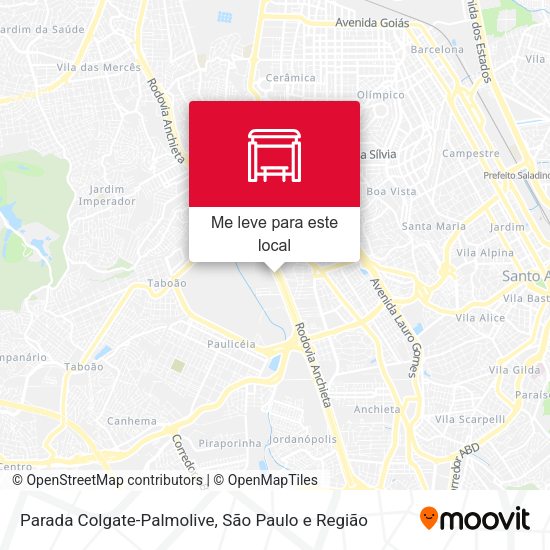 Parada Colgate-Palmolive mapa