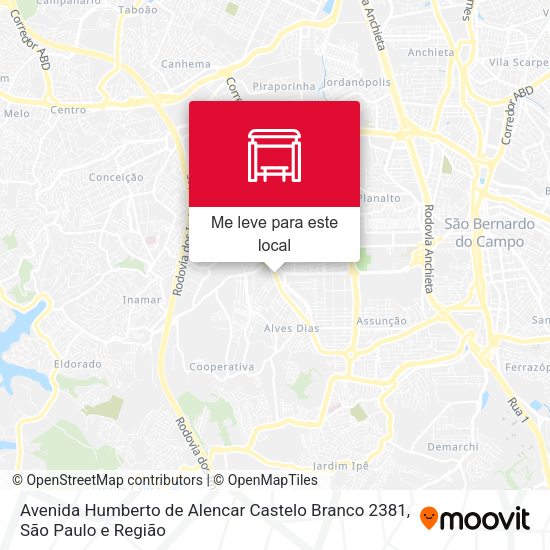 Avenida Humberto de Alencar Castelo Branco 2381 mapa