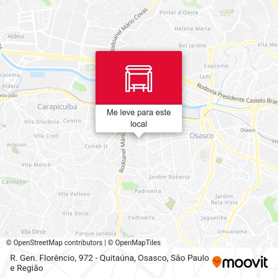 R. Gen. Florêncio, 972 - Quitaúna, Osasco mapa