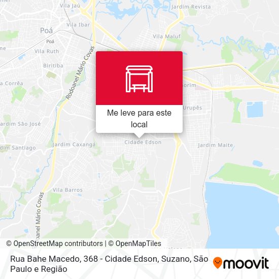 Rua Bahe Macedo, 368 - Cidade Edson, Suzano mapa