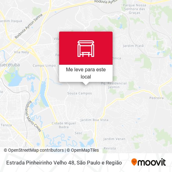 Estrada Pinheirinho Velho 48 mapa