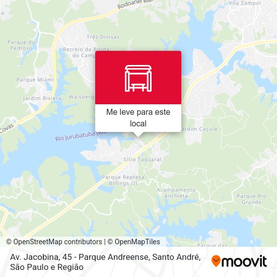 Av. Jacobina, 45 - Parque Andreense, Santo André mapa