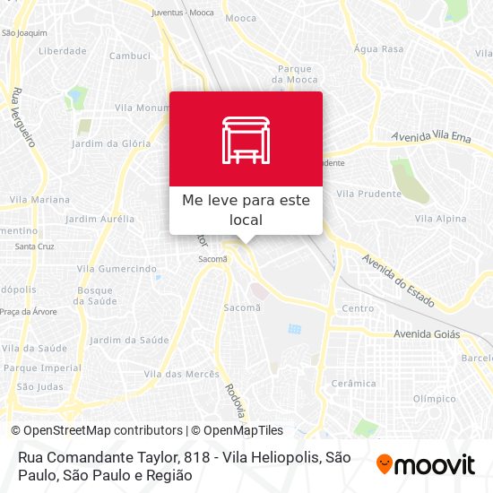 Rua Comandante Taylor, 818 - Vila Heliopolis, São Paulo mapa