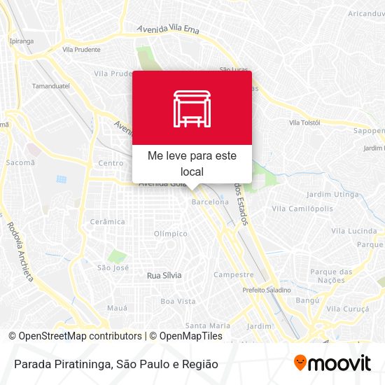 Parada Piratininga mapa