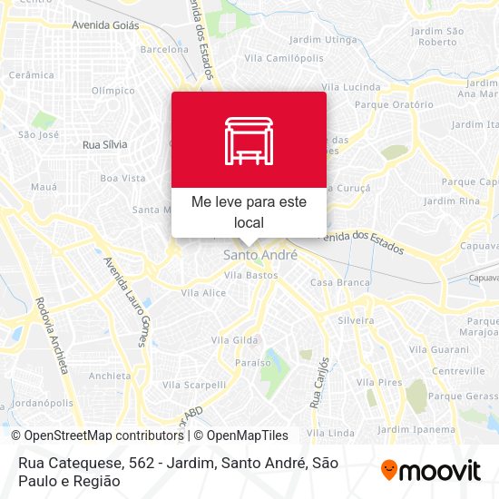 Rua Catequese, 562 - Jardim, Santo André mapa