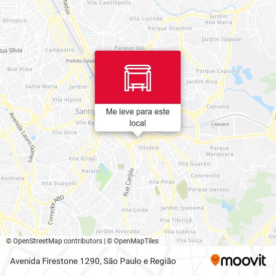 Avenida Firestone 1290 mapa