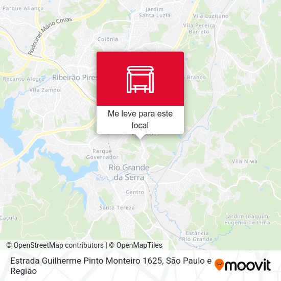 Estrada Guilherme Pinto Monteiro 1625 mapa