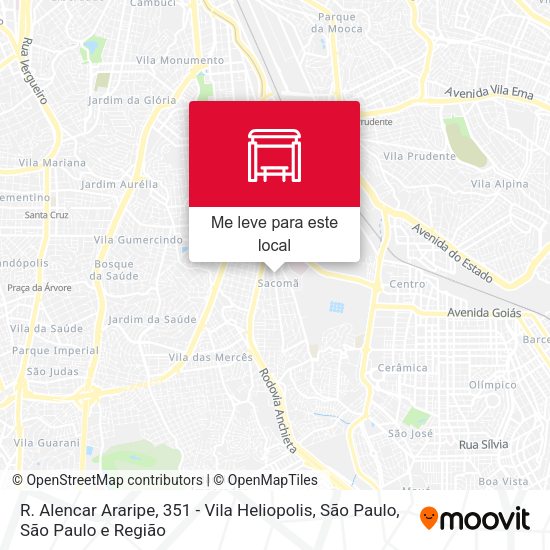 R. Alencar Araripe, 351 - Vila Heliopolis, São Paulo mapa