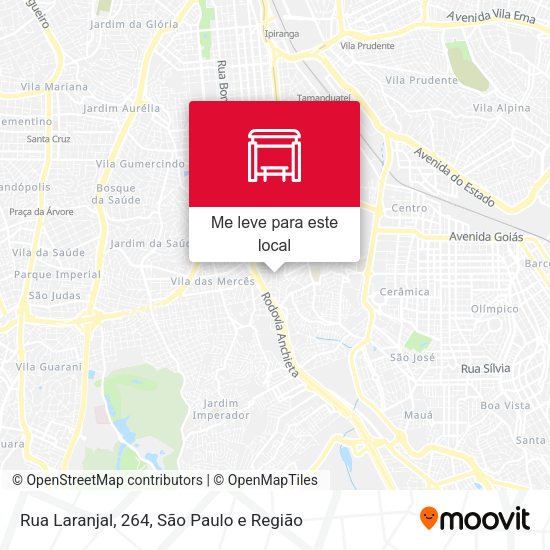 Rua Laranjal, 264 mapa