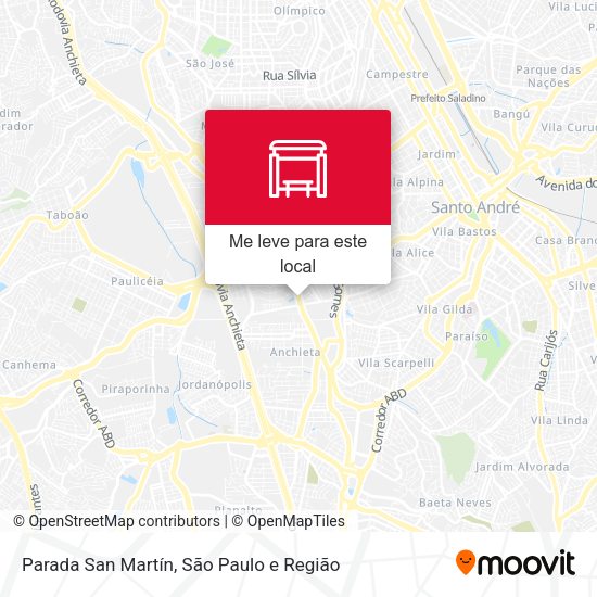 Parada San Martín mapa