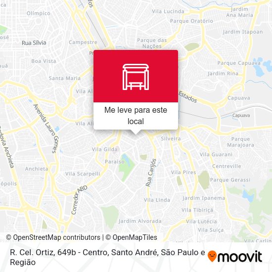 R. Cel. Ortiz, 649b - Centro, Santo André mapa