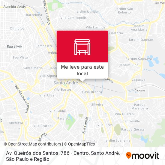 Av. Queirós dos Santos, 786 - Centro, Santo André mapa