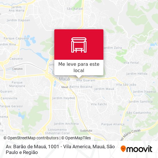 Av. Barão de Mauá, 1001 - Vila America, Mauá mapa