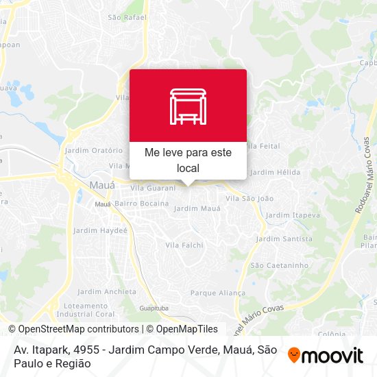 Av. Itapark, 4955 - Jardim Campo Verde, Mauá mapa