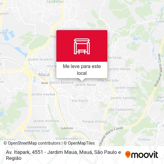 Av. Itapark, 4551 - Jardim Maua, Mauá mapa