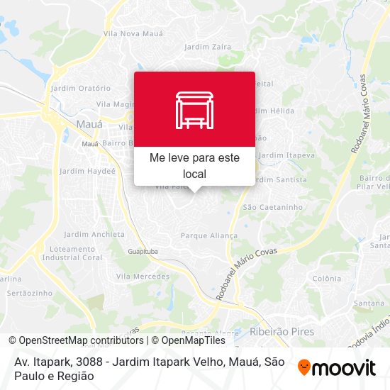 Av. Itapark, 3088 - Jardim Itapark Velho, Mauá mapa