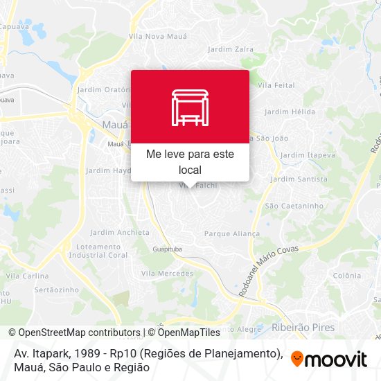 Av. Itapark, 1989 - Rp10 (Regiões de Planejamento), Mauá mapa