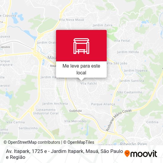 Av. Itapark, 1725 e - Jardim Itapark, Mauá mapa