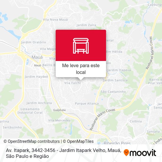 Av. Itapark, 3442-3456 - Jardim Itapark Velho, Mauá mapa