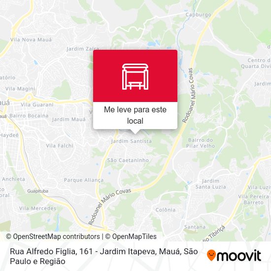 Rua Alfredo Figlia, 161 - Jardim Itapeva, Mauá mapa