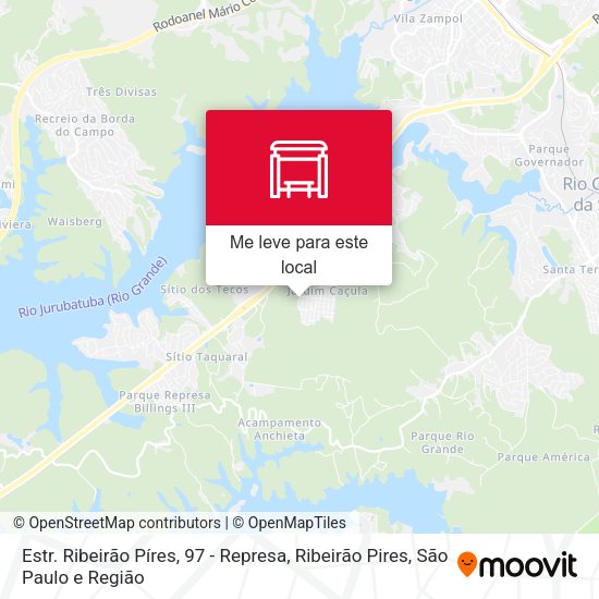 Estr. Ribeirão Píres, 97 - Represa, Ribeirão Pires mapa