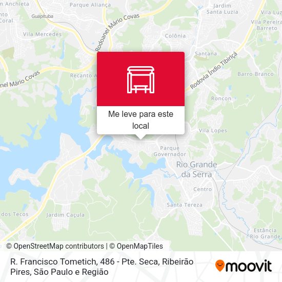 R. Francisco Tometich, 486 - Pte. Seca, Ribeirão Pires mapa