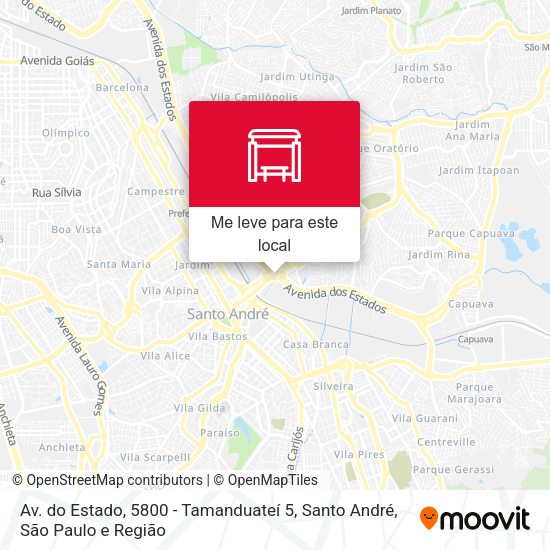 Av. do Estado, 5800 - Tamanduateí 5, Santo André mapa